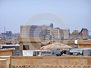 Overhead view of Basra, Iraq photo