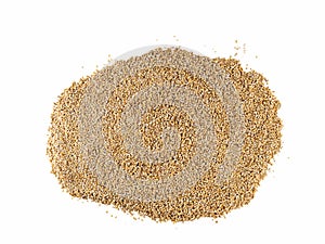 Overhead view of isolated grains