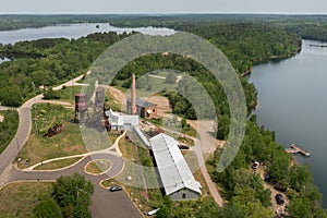 Overhead View of Pioneer Mine in Ely, Minnesota, USA