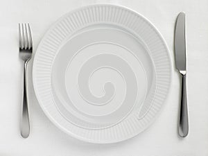 Overhead View Of Place Setting