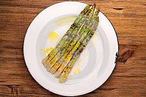 Overhead view of a plate of Neapolitan Milanese with French fries. Argentinian food concept. Gourmet food