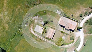 Overhead view of Tuscanu Agriturismo