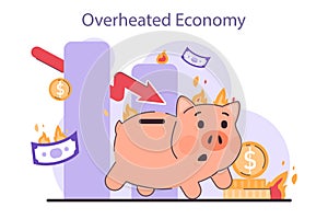 Overheated economy recession. Significant, widespread, and prolonged
