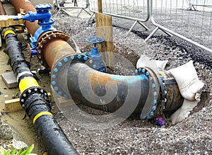 Overland Pipe Corner Bend Control Section photo
