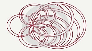 Overlapping Abstract Circular Patterns, Dynamic and Interconnected, vector design Generative AI