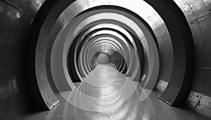 Overlapping circles create a grayscale optical illusion , overlapping circles, concentric, circle