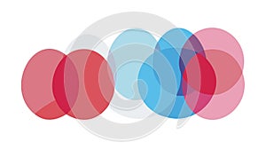 Overlapping Circular Elements, Abstract Dynamic Pattern Design, vector design Generative AI