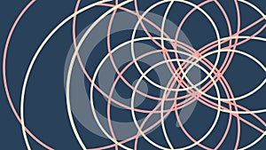 Overlapping circular patterns, abstract dynamic design, vector design Generative AI