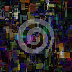 Overlapping colorful layers