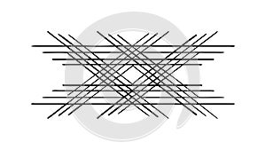 Overlapping Diagonal Lines Vector, Modern Geometric Pattern Graphic, vector design Generative AI