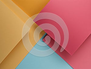 Overlapping geometric paper layers creating abstract background