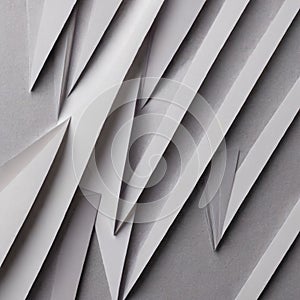 Overlapping Layers of Abstract White Paper Design