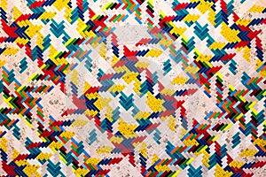 Overlapping measuring tapes background