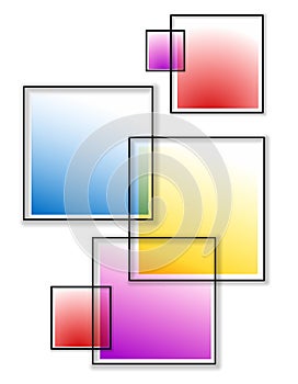 Overlapping Opaque Squares photo