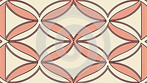 Overlapping Oval Pattern, Soft Geometric Design, vector design Generative AI