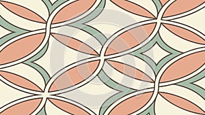 Overlapping Ovals Pattern, Modern Geometric Texture, vector design Generative AI