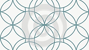 Overlapping Rings Pattern, Modern Abstract Background, vector design Generative AI
