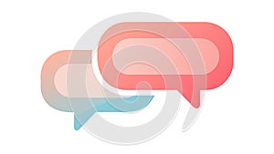 Overlapping Speech Bubbles for Dialogue, vector design Generative AI