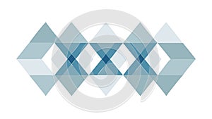 Overlapping X-Shapes Abstract Geometric Design Vector, vector design Generative AI