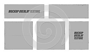 Overlay cover CD album or vinyl record with vintage effect