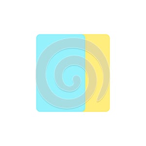 Overlay flat color ui icon