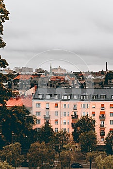 Overlloking the roofs of Stockholm