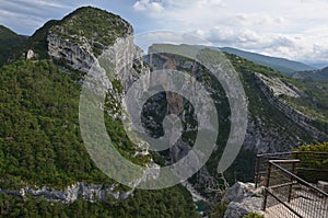 Overlook above canyon Verdon