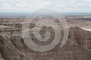 Badlands National Park landscape, South Dakota.