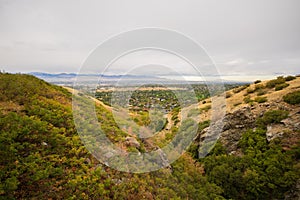 Overlook of the City from Draper Aqueduct Trail