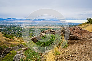 Overlook of the City from Draper Aqueduct Trail