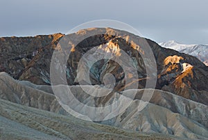 Overlook the death Valley from Zabriskie Point