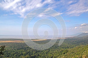 Overlook of Lake Manyara National Park Tanzania