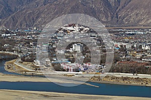 Overlook of Lhasa city