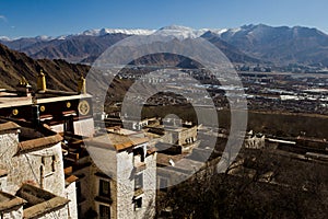 Overlook of Lhasa city