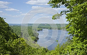 Overlook of the Mississippi River near Guttenberg, Iowa