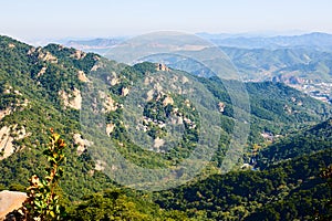 Overlook Qianshan mountains