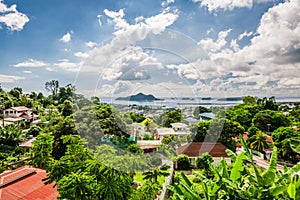 Overlook of Seychelles capital Victoria