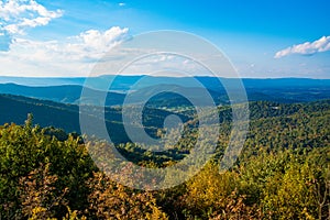 An overlook at Shenandoah National Park