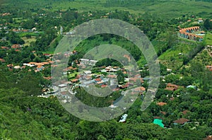 Overlooking Brazilian town