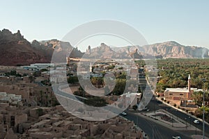 Overlooking the city of Al Ula, Saudi Arabia photo