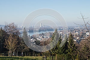 Overlooking the city of Konigswinter