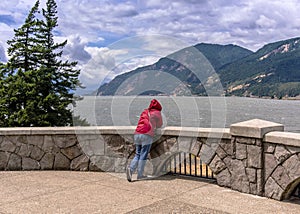 Overlooking the Columbia River Gorge Oregon