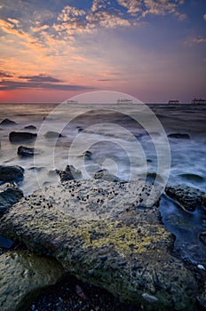 Overlooking the Java sea in the afternoon