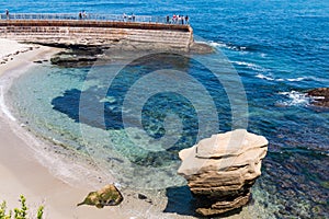 Overlooking the La Jolla Children`s Pool