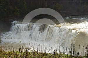 Overlooking Letchworth`s Lower Falls