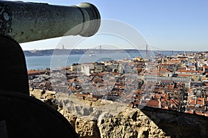 Overlooking Lisbon from Castle of SÃÂ£o Jorge photo