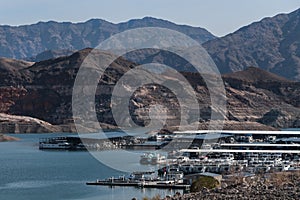 Overlooking the marina, Callville Bay at Lake Mead