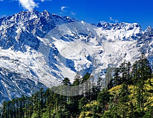 Overlooking Mount Gongga