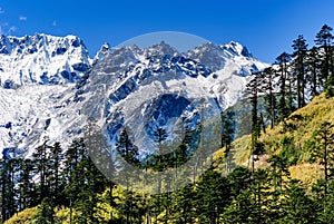 Overlooking Mount Gongga