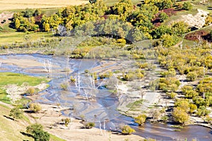 overlooking Nuanhe River autumn scenery